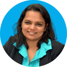 Anita Doddi blue bubble