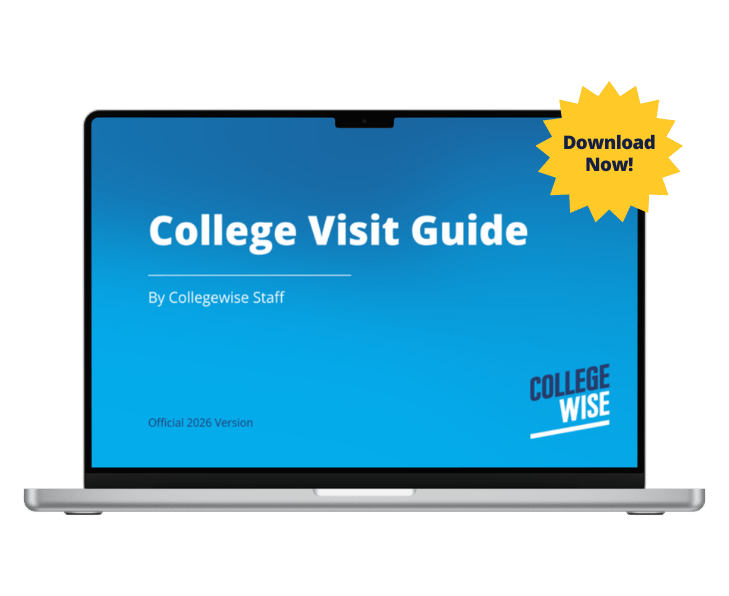 College Visit Guide Computer mockup