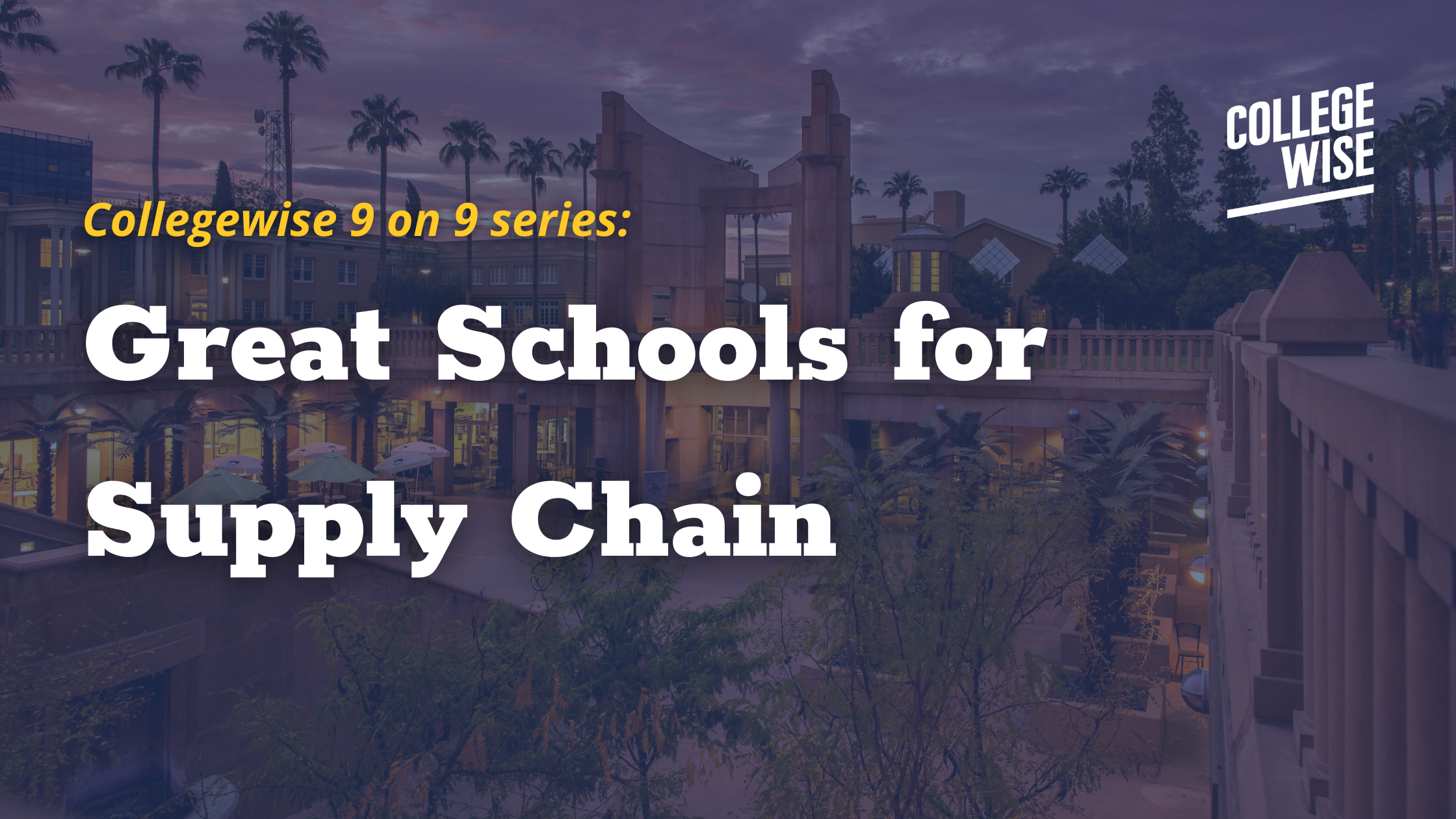 Great Schools for Supply Chain Programs