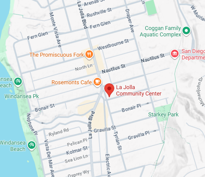 La Jolla Community Center Maps